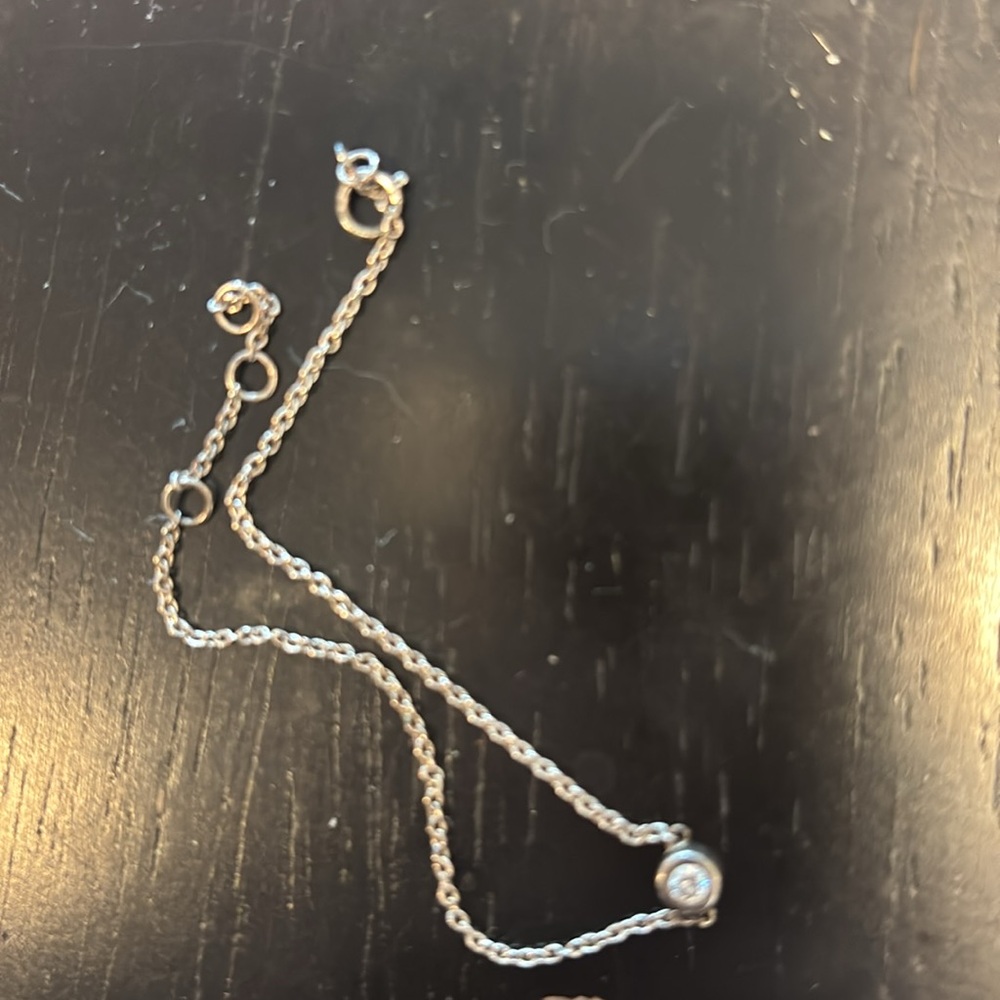 Brilliant Earth Silver Bezel Natural Diamond Bracelet